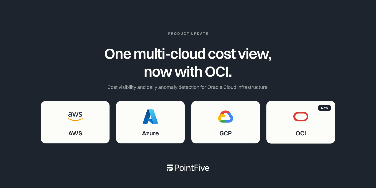 PointFive Brings OCI Cost Visibility Into Your Multi-Cloud View